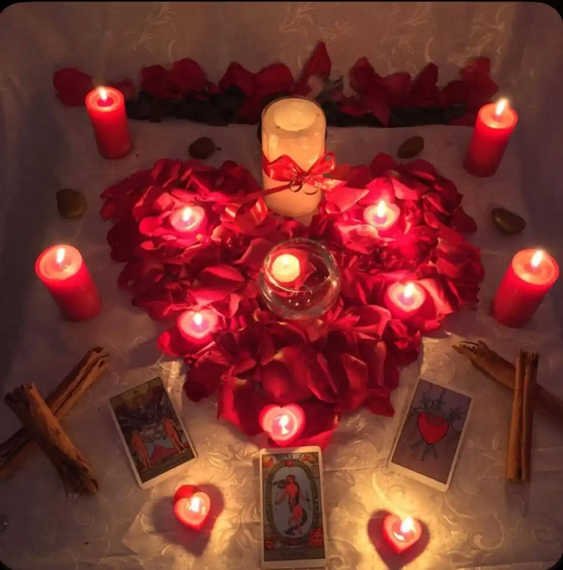 Ritual espiritual de amor con velas claras